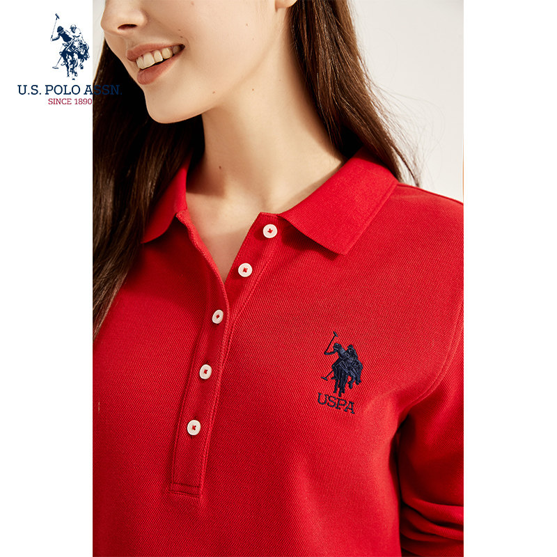 uspolo assn女士长袖纯棉polo衫 U.S. POLO ASSN.男装T恤