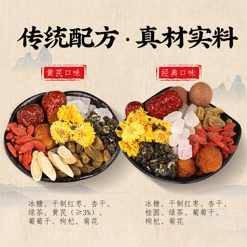 陇萃堂三炮台茶兰州特产三泡台八宝盖碗茶宁夏银川枸杞菊花茶小袋 - 图0
