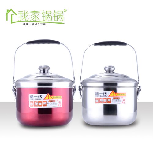 8L不锈钢免火再煮锅熄火焖烧锅加厚节能保温锅两用汤锅家用蒸锅7L - 图3