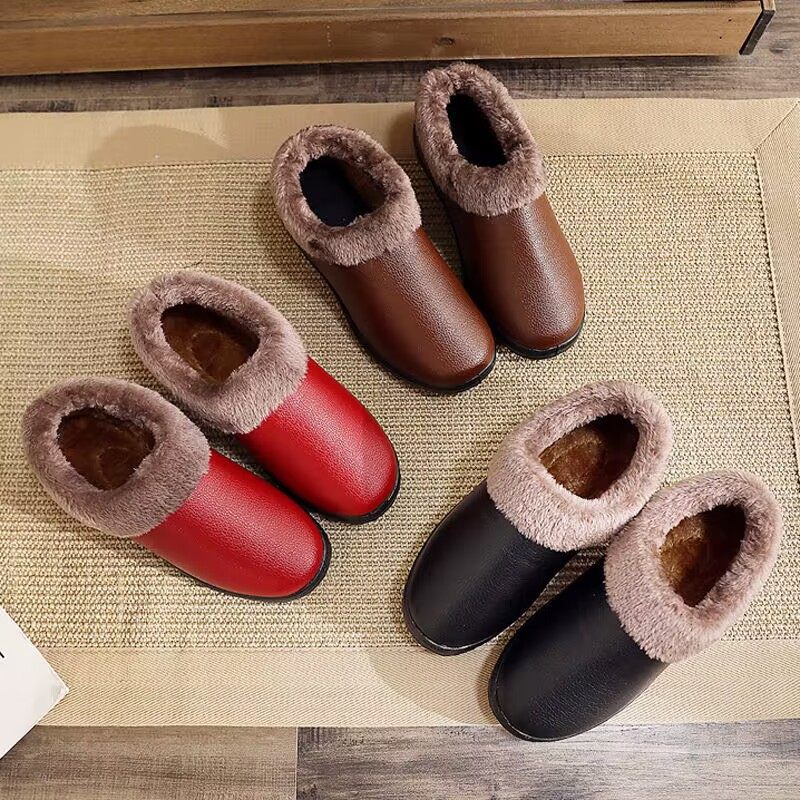 冬季新款棉拖鞋女棉鞋防滑软底居家防水拖鞋加绒保暖中老年妈妈鞋,淘宝优惠券,粉丝福利购,淘宝优惠卷