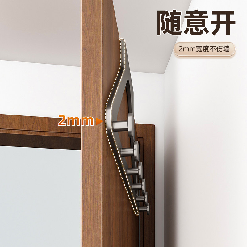 门后挂钩衣服挂架卧室挂衣架壁挂墙上免打孔强力浴室置物收纳神器,淘宝优惠券,粉丝福利购,淘宝优惠卷