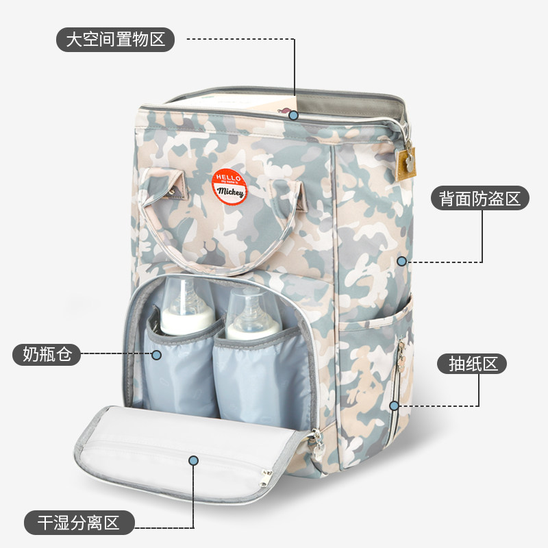 迪士尼妈咪包2020新款外出双肩包 鼎鸿祥母婴妈咪包/袋