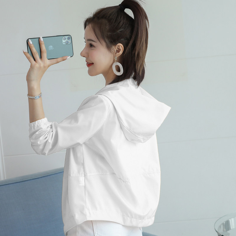 女士短款2023新款韩版矮个子防晒衣 呦咔短外套