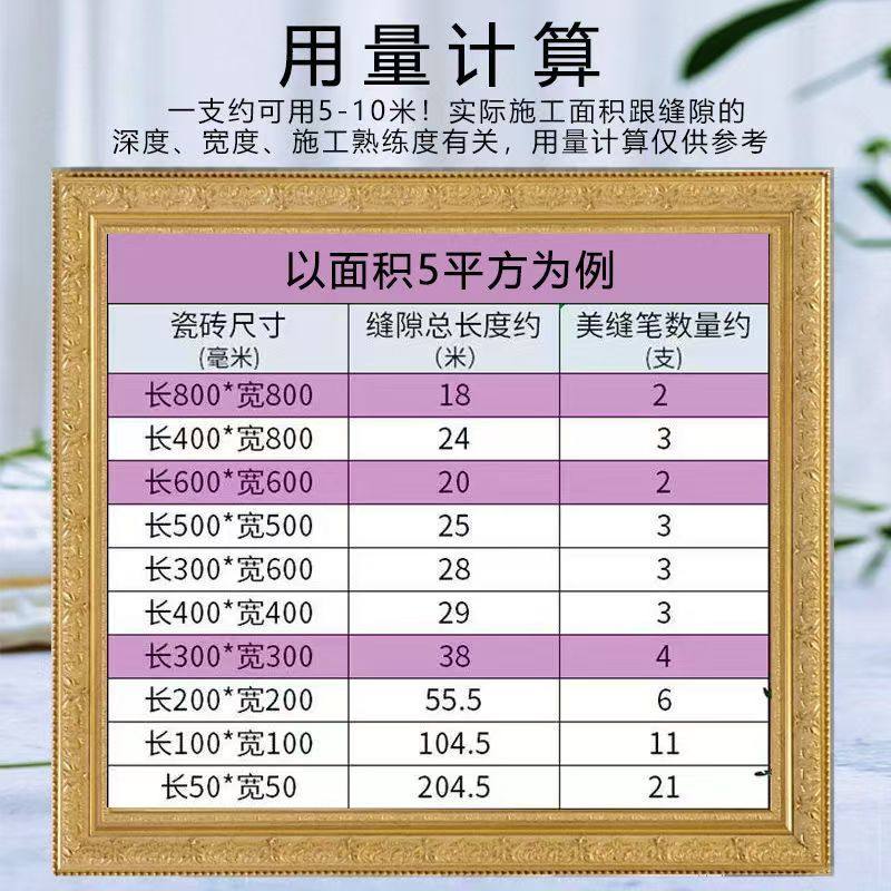 美缝笔瓷砖地砖专用美缝剂补缝隙勾缝笔家具改色笔速干防水补漆笔,淘宝优惠券,粉丝福利购,淘宝优惠卷