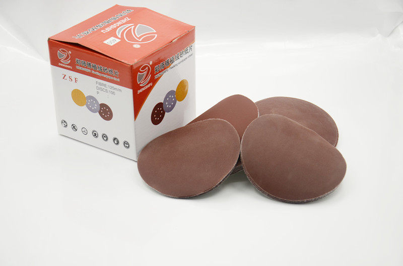 包邮干磨砂纸 5寸6孔无孔圆形自粘砂纸 干磨机打磨抛光植绒砂纸片 - 图2