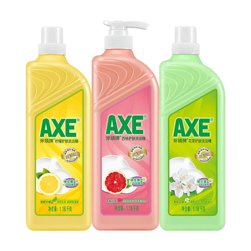 axe斧头牌1.18 kg*3瓶去洗洁精 一城美域居家日用洗洁精