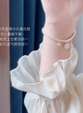 女通体纯银清冷感珠事顺利不掉色