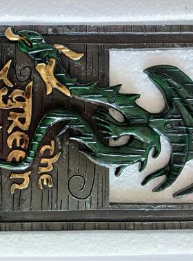 跨境独立站款龙马精神家居树脂摆件挂件工艺品墙面室内装饰挂件