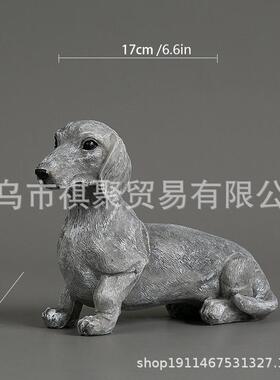 跨境Dog Garden Decoration狗狗树脂工艺品摆件ins家居庭院装饰