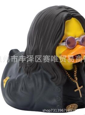 亚马逊新热销Ozzy Osbourne Cosplaying Rubber Duck鸭子玩偶摆件