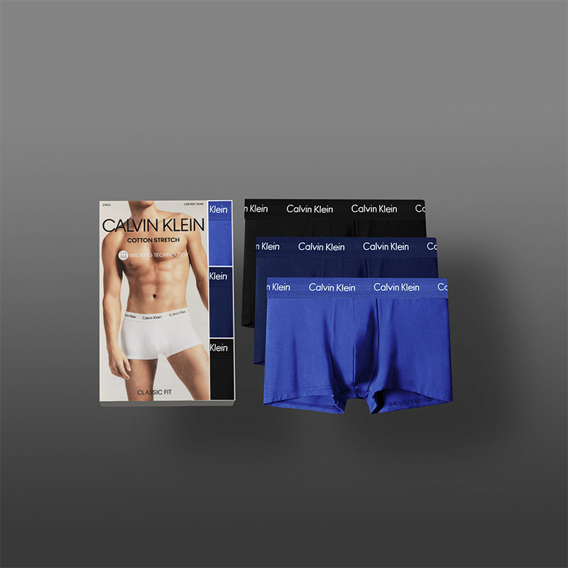 美国calvin klein男士ck四角裤头 pop海外内裤