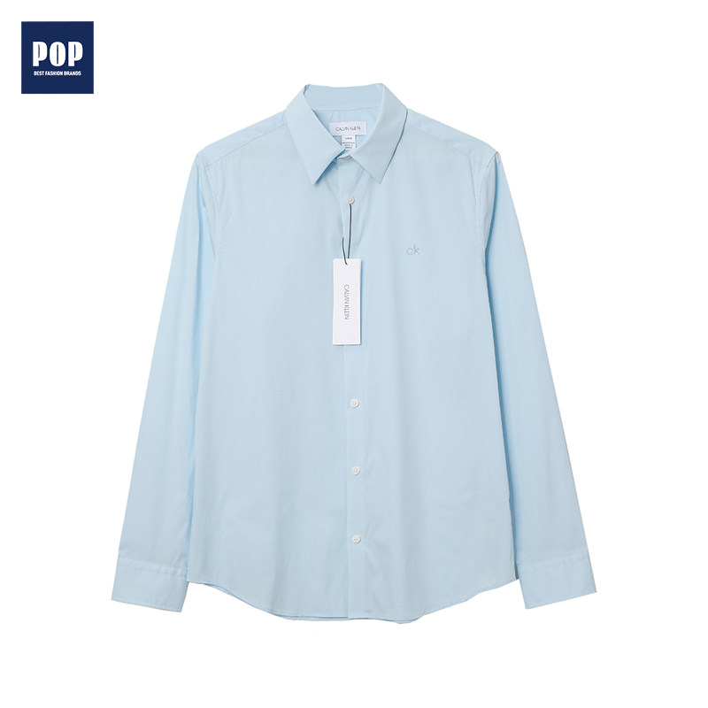美国calvin klein男士ck长袖潮衬衫 pop海外衬衫
