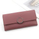 2025 New Japanese and Korean Wallet Women's Long Large Capacity Multiple Card Slots Simple Retro Texture Fashion Ultra-Thin Soft Wallet