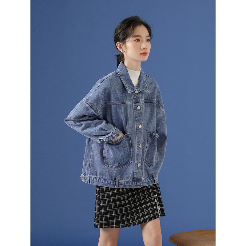 蜜妃儿短款牛仔百搭2020春秋牛仔衣 蜜妃儿短外套