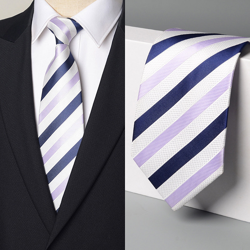 黑灰条纹衬衫装饰西服领带男士正装气质休闲宽版9cm手打新款提花,淘宝优惠券,粉丝福利购,淘宝优惠卷