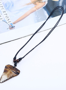 手工编织男士复古项链