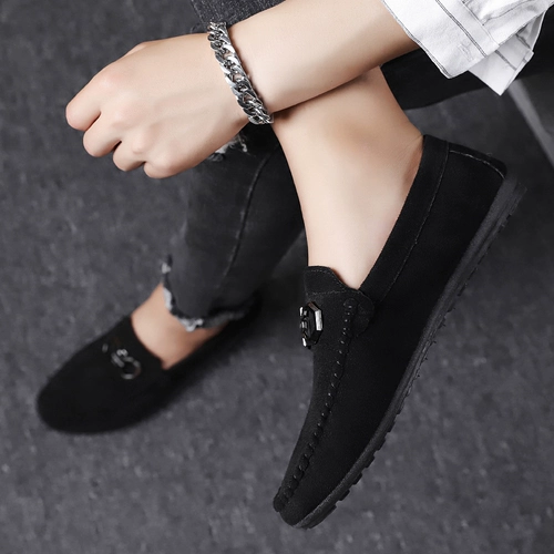 Мужские туфли, универсальная тонкая летняя дышащая трендовая повседневная обувь для отдыха, в корейском стиле, 2022