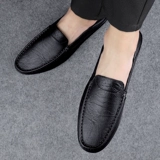 Мужские дышащие туфли для кожаной обуви для отдыха, 2022, тренд сезона, из натуральной кожи, мягкая подошва