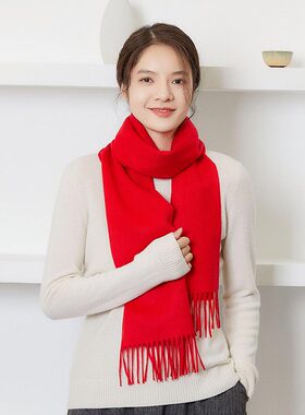 雪莲秋冬山羊绒男女通用围巾围脖