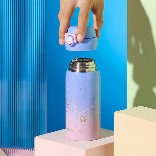 王一博同款杯具熊十二星座12成人保温杯男女学生直饮水壶杯子大人 - 图1