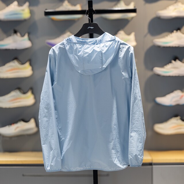 Li Ning ກິລາ windbreaker ປ້ອງກັນແສງແດດ breathable ແລະກັນນ້ໍາ
