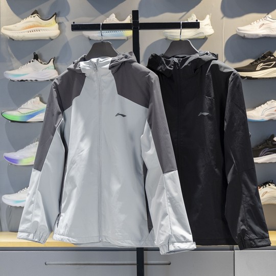 Li Ning sports windbreaker plus velvet to keep warm