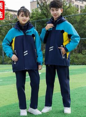 秋冬装冲锋衣校服中小学