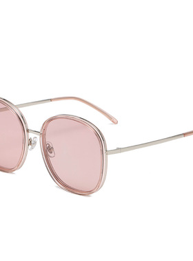 玳瑁色时尚偏光太阳镜圆形