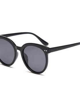 韩版素黑色墨镜女新款tr90偏光