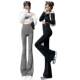 Black slightly flared shark pants for women in spring, high waist, hip lift, slimming