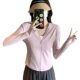 Pink ice silk sun protection clothing for women with UV protection