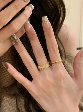 钱多多金币戒指招财铜钱指环