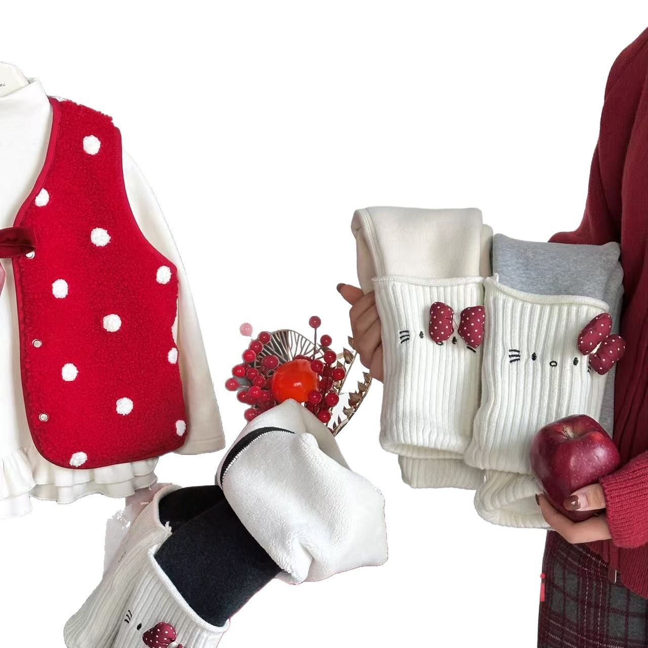 糯米丸子童装女童加绒打底裤冬季女宝宝韩版可爱拼接加厚保暖裤子,淘宝优惠券,粉丝福利购,淘宝优惠卷