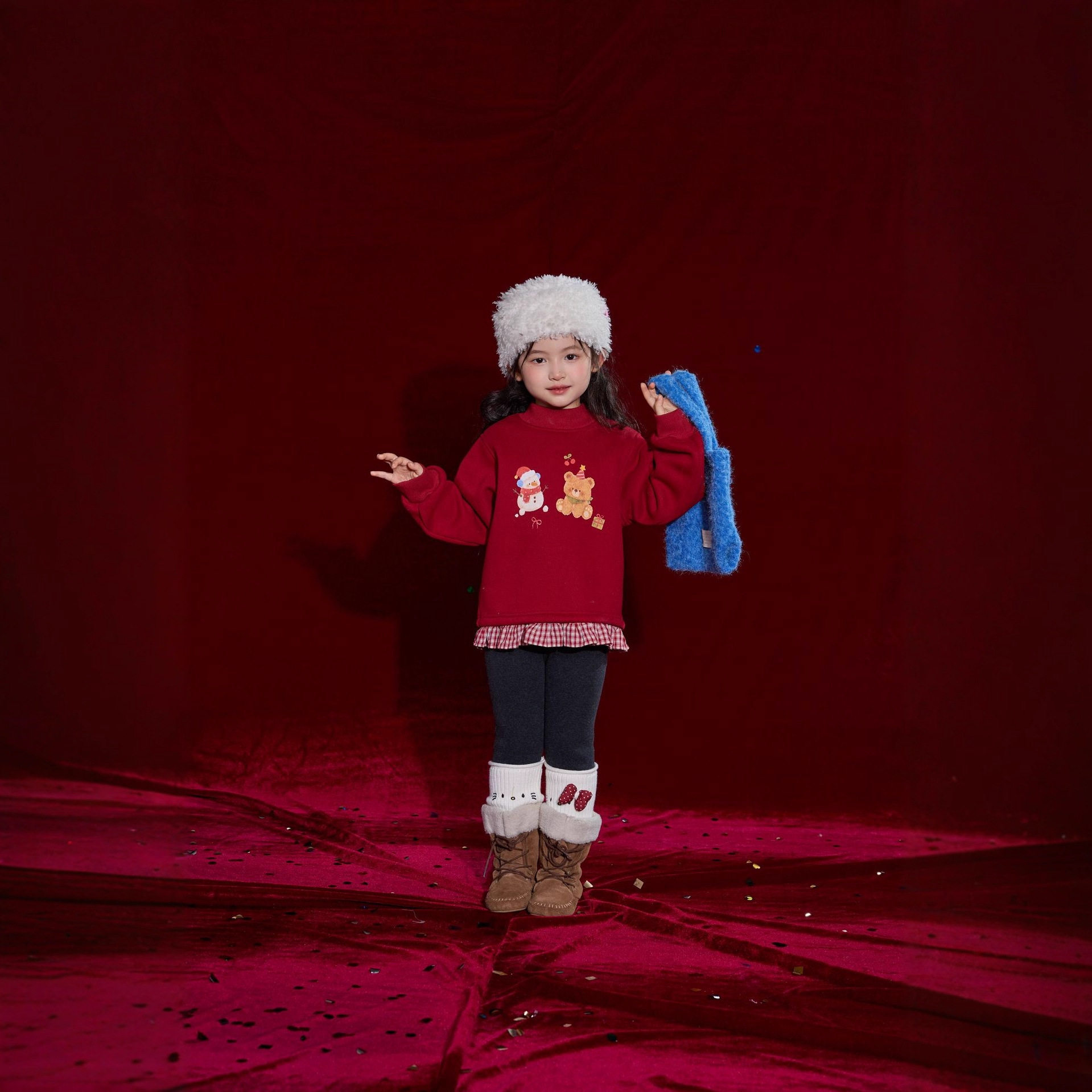 糯米丸子童装女童加绒打底裤冬季女宝宝韩版可爱拼接加厚保暖裤子,淘宝优惠券,粉丝福利购,淘宝优惠卷