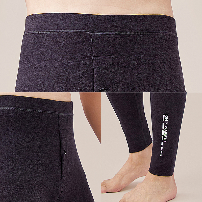 德绒秋裤男加厚男款大码打底春秋冬保暖裤棉毛裤男士加肥加大线裤