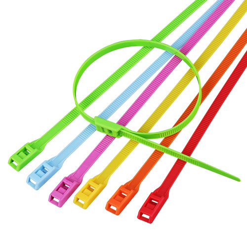 彩色淘气堡扎带8*350*400mm 平扣尼龙捆绑带扎绳儿童乐园专用配件 - 图3