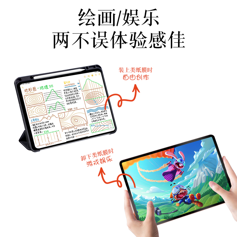 ipad类纸膜磁吸Pro2021可拆卸11英寸2020肯特9.7膜air10.9磨砂10.2寸画画mini6平板8.3膜8第九代pro钢化10 5 - 图0