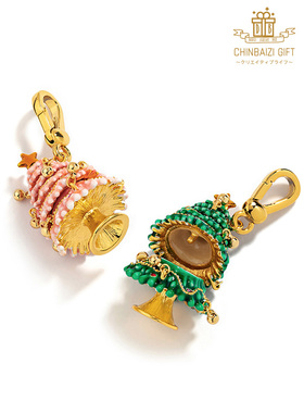 可爱圣诞树吊坠项链生日闺蜜礼物