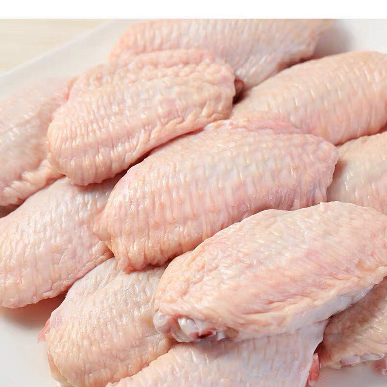 新鲜冷冻的鸡中翅纯干冻进口不缩水鸡翅膀中间一节重24斤约265个-图3