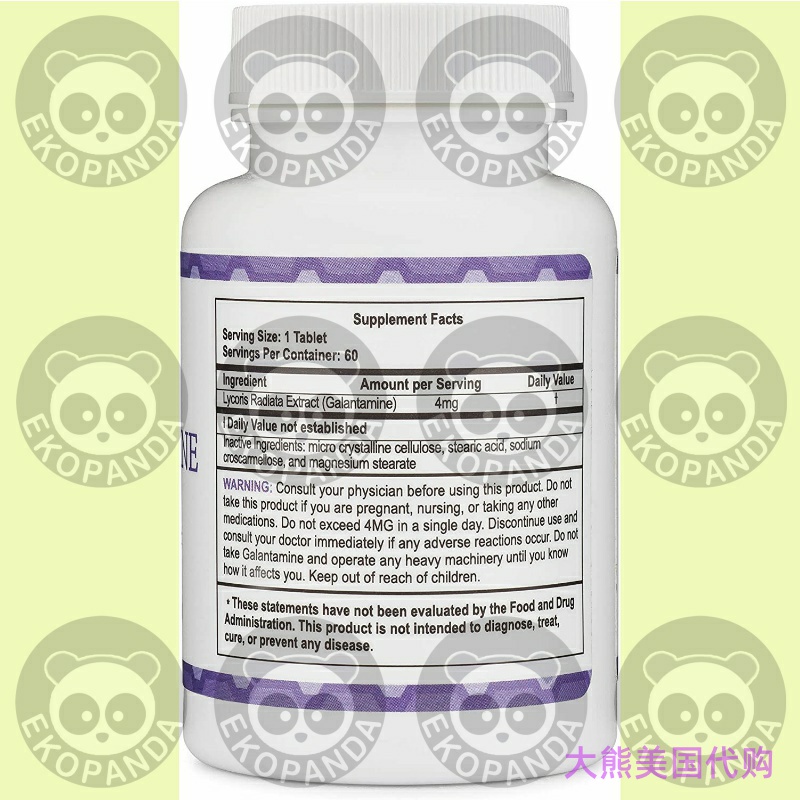 Dreamtech Galantamine Lucid Dreaming & Nootropic, 4mg - 图0