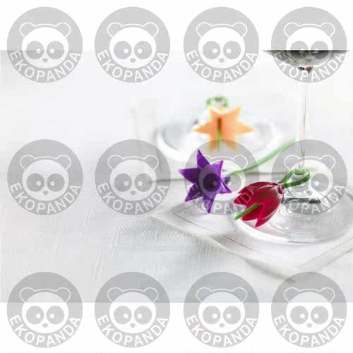 Trudeau Duo Tone Floral Wine Charms, Set of 12  酒杯标识假花 - 图0