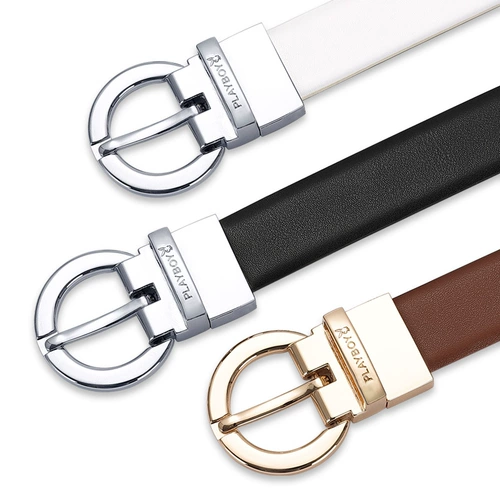 Playboy, Tide, ремень для отдыха, черные джинсы, из натуральной кожи