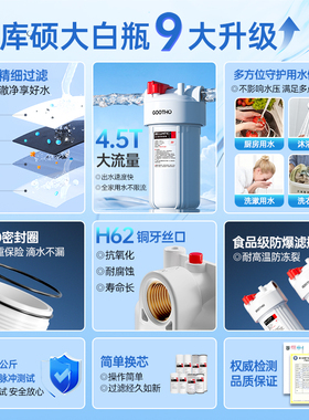 GOOTHO库硕大白瓶前置过滤器
