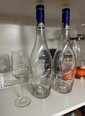 马爹利空瓶摆件无酒稀有空酒瓶高档瓶子