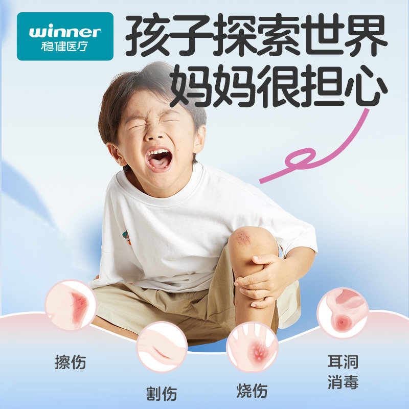 稳健创面消毒喷雾剂伤口皮肤杀菌耳洞耳钉非碘伏不含酒精儿童正品,淘宝优惠券,粉丝福利购,淘宝优惠卷