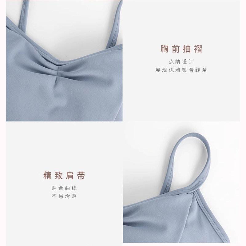 女童舞蹈服小艺考吊带形体服体操服高胯芭蕾舞练功服考级基训体服 - 图1