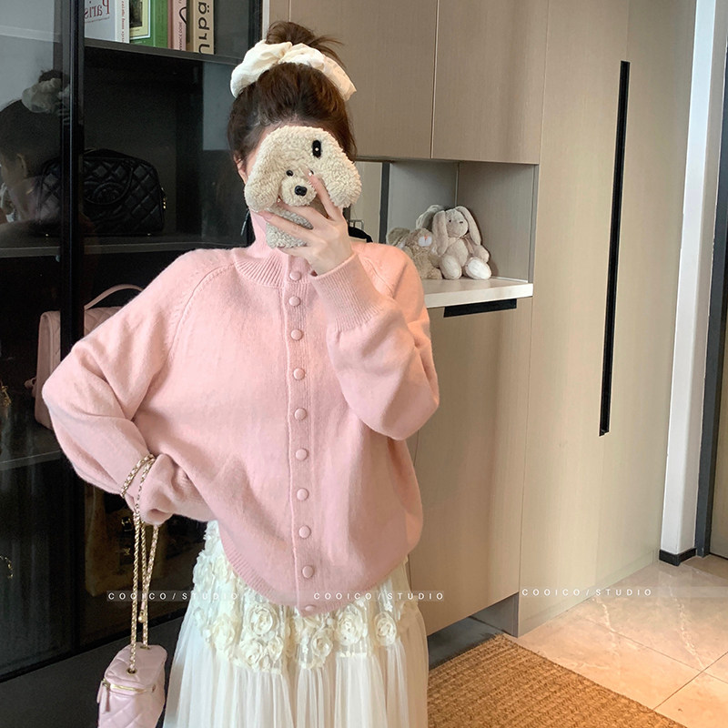 软糯高领哺乳上衣秋冬大码加厚纽扣针织开衫辣妈款外出喂奶期毛衣,淘宝优惠券,粉丝福利购,淘宝优惠卷