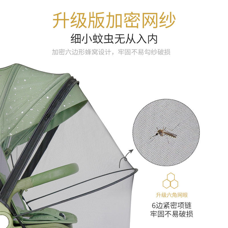 婴儿推车蚊帐全罩通用高密度宝宝加大防蚊帐手推车纱帐,淘宝优惠券,粉丝福利购,淘宝优惠卷