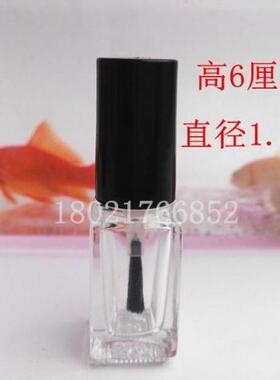 厂家直销批发长方形指甲油瓶带刷