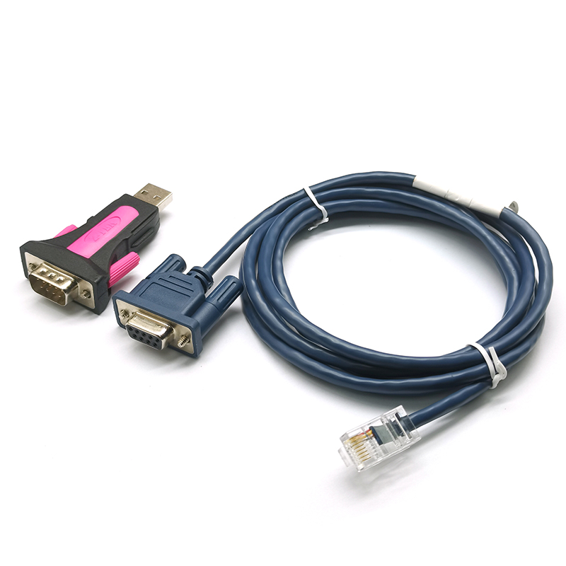 z-tek力特USB转rs232串口线console网口调试线交换机路由器适用华三H3C思科雷赛高创步科汇川电机伺服驱动器 - 图1